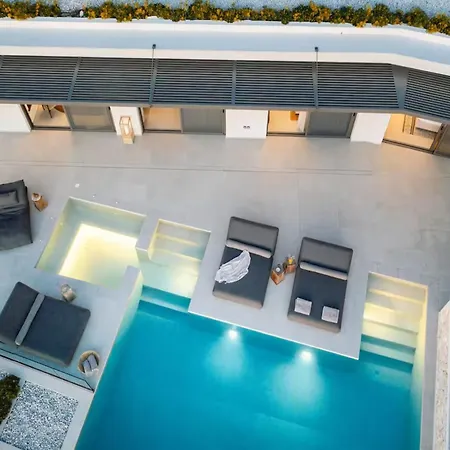 Wave Grand Infinity Villa Kuit - Luxury Retreat With Stunning Sea Views וילה Kalamítsi